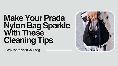 prada nylon wash bag|prada nylon bag cleaning instructions.